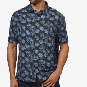 Lee Tropical Shirt Men’s 3XL Blue Short Sleeve
